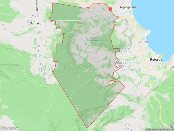 Ngongotaha Valley, Bay of Plenty Polygon Area Map