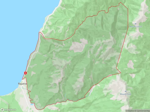 Nine Mile, West Coast Polygon Area Map