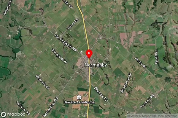 Normanby,Taranaki Satellite Map