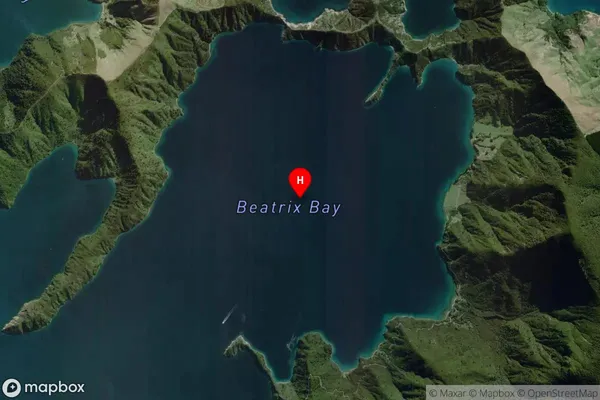 Beatrix Bay,Marlborough Satellite Map