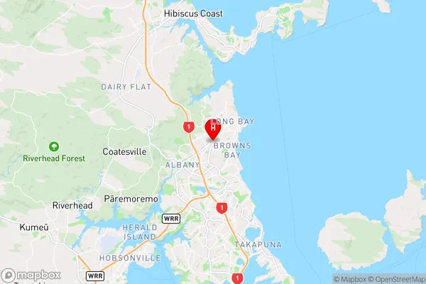 Northcross,Auckland Region Map