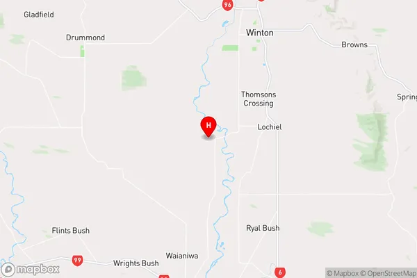 Northope,Southland Region Map