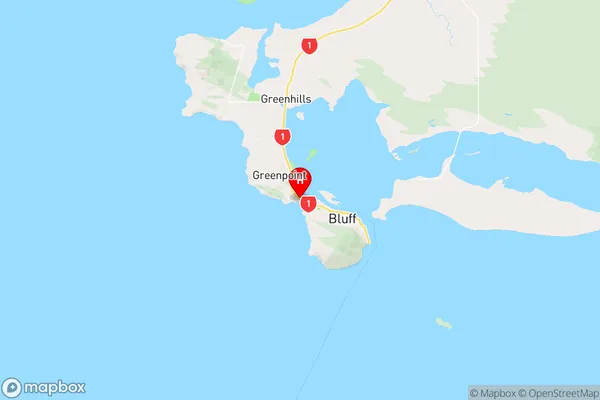 Ocean Beach,Southland Region Map