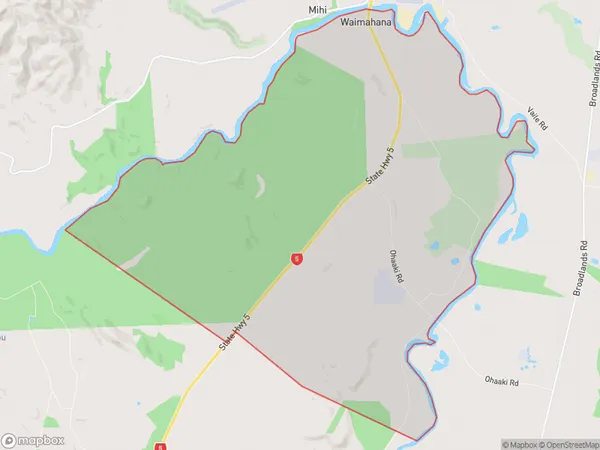 Ohaaki, Waikato Polygon Area Map