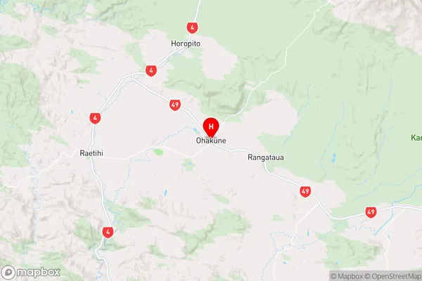 Ohakune,Manawatu-Wanganui Region Map