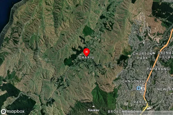 Ohariu,Wellington Satellite Map