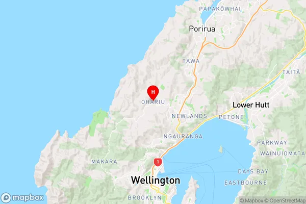 Ohariu,Wellington Region Map