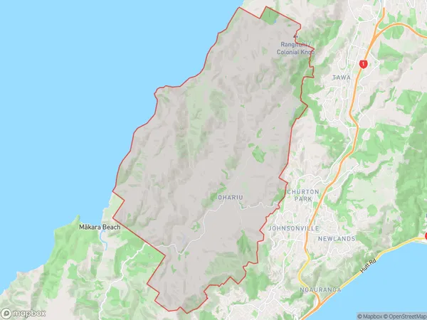 Ohariu, Wellington Polygon Area Map