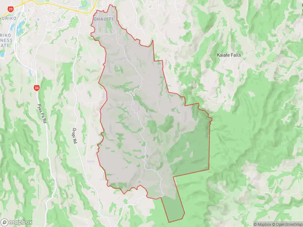 Ohauiti, Bay of Plenty Polygon Area Map