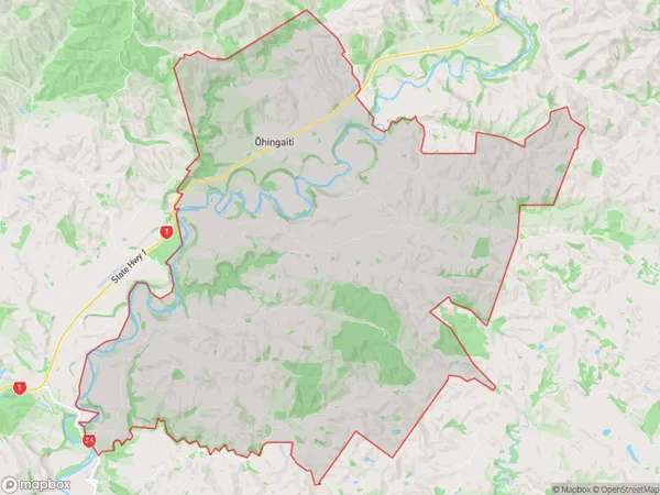 Ohingaiti, Manawatu-Wanganui Polygon Area Map