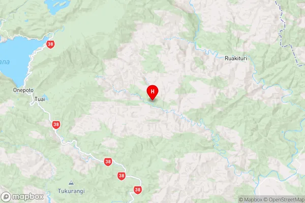 Ohuka,Hawke's Bay Region Map