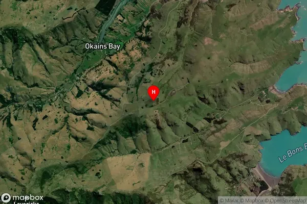 Okains Bay,Canterbury Satellite Map