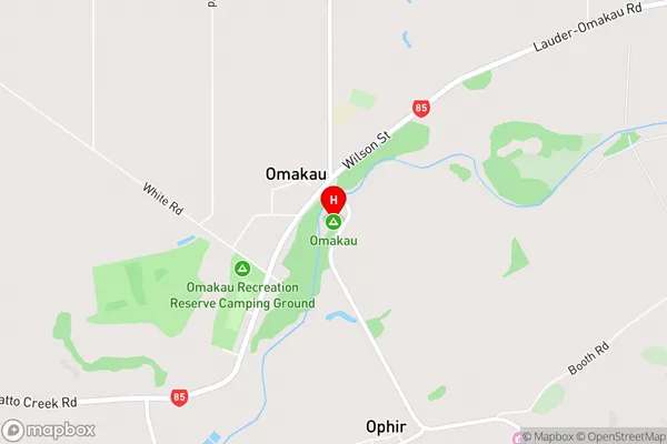 Omakau,Otago Area Map