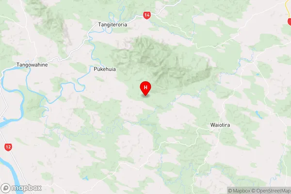 Omana,Northland Region Map