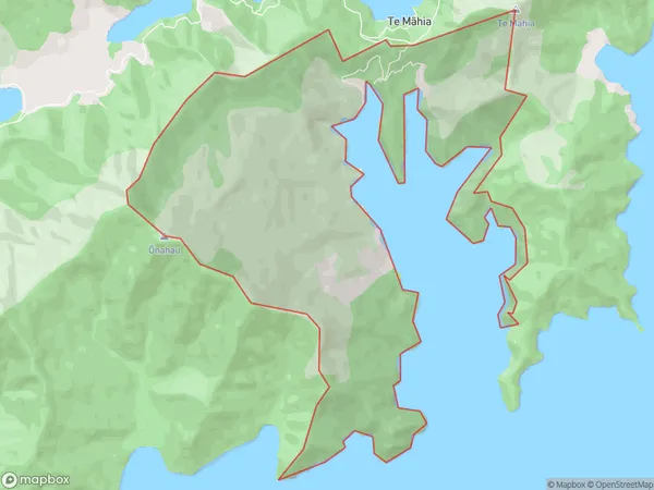 Onahau Bay, Marlborough Polygon Area Map