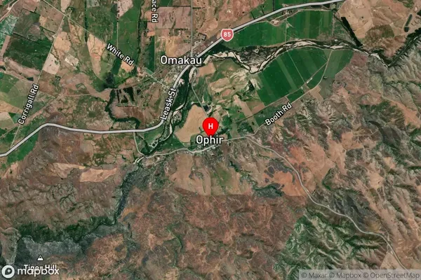 Ophir,Otago Satellite Map