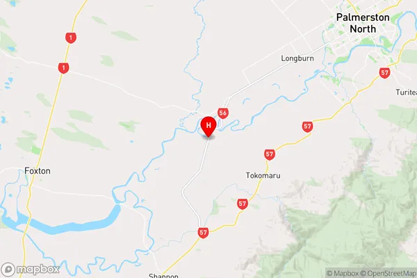 Opiki,Manawatu-Wanganui Region Map