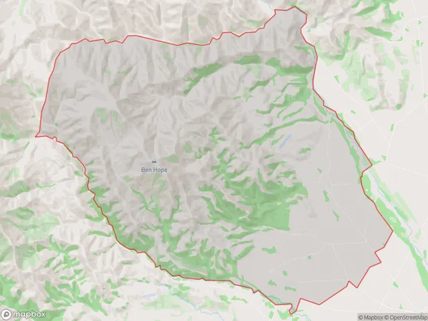 Orari Gorge, Canterbury Polygon Area Map