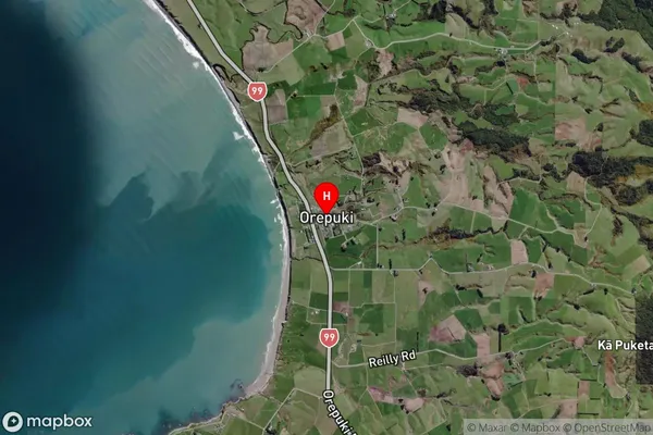 Orepuki,Southland Satellite Map