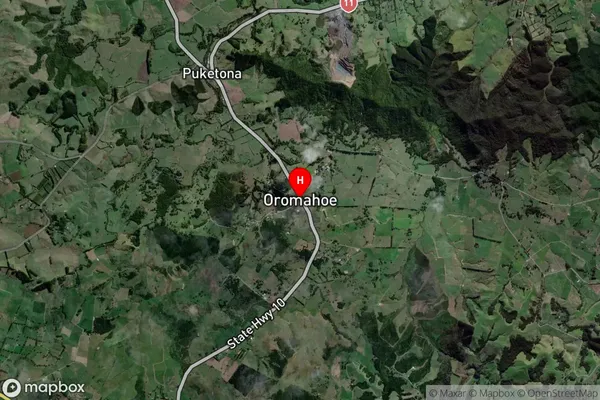 Oromahoe,Northland Satellite Map