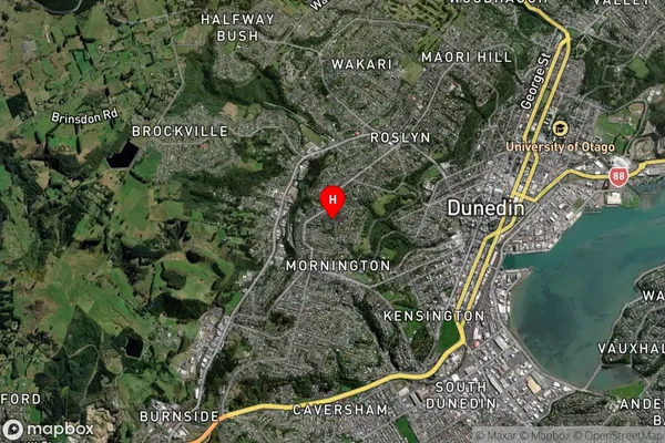 Belleknowes,Otago Satellite Map