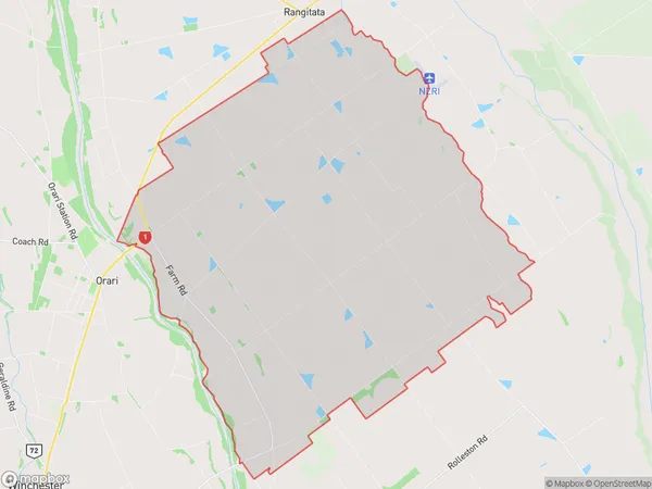 Orton, Canterbury Polygon Area Map