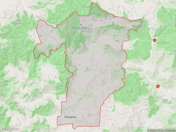 Otangiwai, Manawatu-Wanganui Polygon Area Map