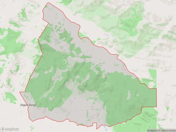 ZipCode 9782 Map for Otapiri Gorge