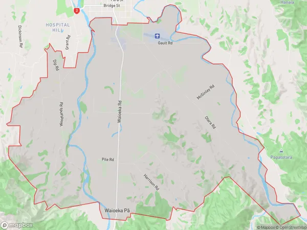 Otara, Bay of Plenty Polygon Area Map