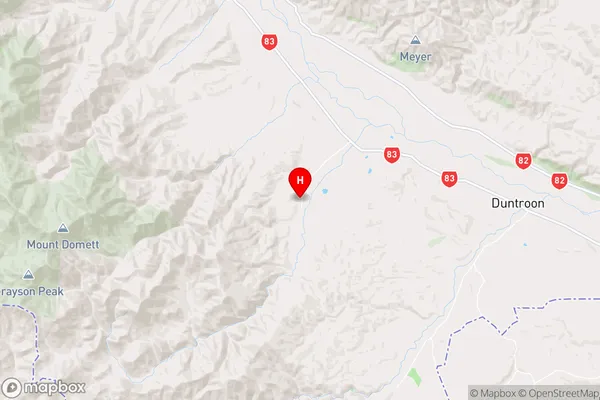 Otekaieke,Canterbury Region Map