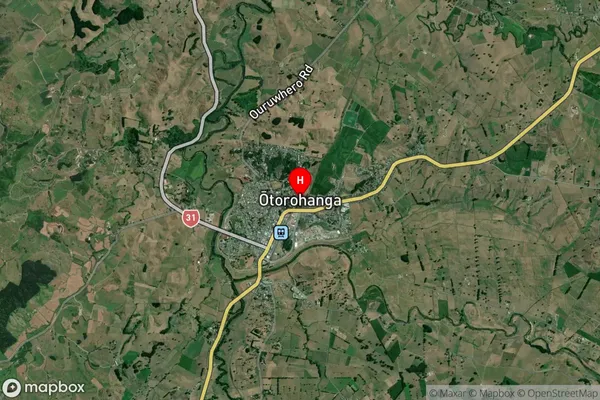 Otorohanga,Waikato Satellite Map