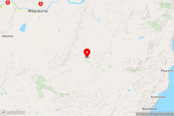 Oueroa,Hawke's Bay Region Map