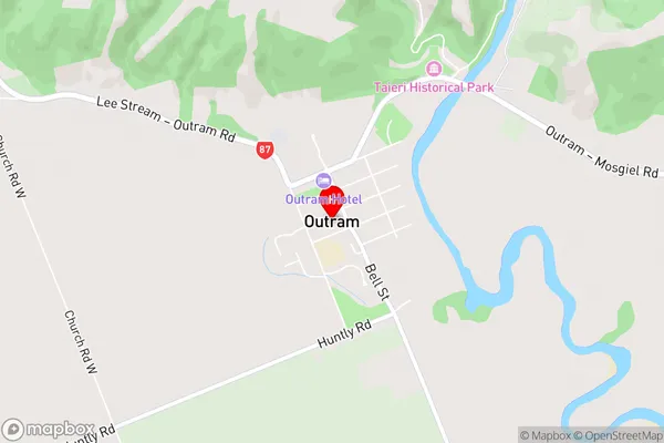 Outram,Otago Area Map