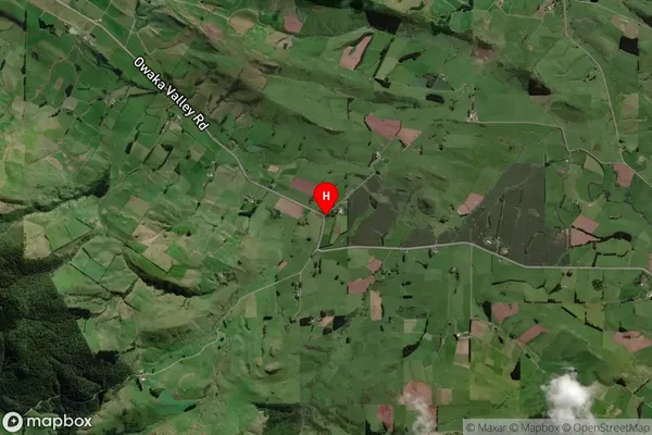 Owaka Valley,Otago Satellite Map