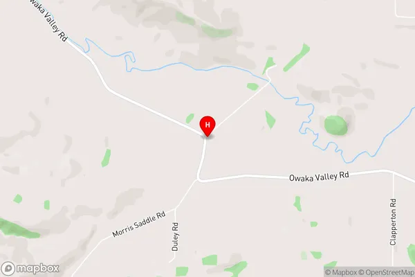 Owaka Valley,Otago Area Map