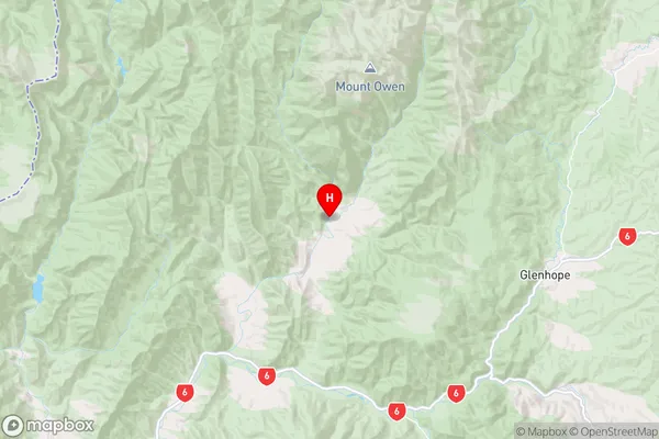Owen River,Tasman Region Map