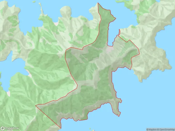 Oyster Bay, Marlborough Polygon Area Map