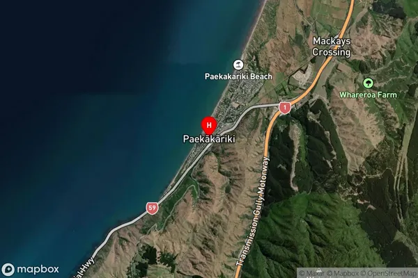 Paekakariki,Wellington Satellite Map