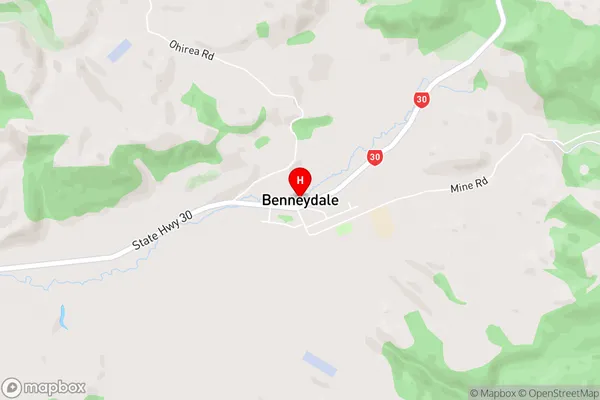 Maniaiti / Benneydale,Waikato Area Map