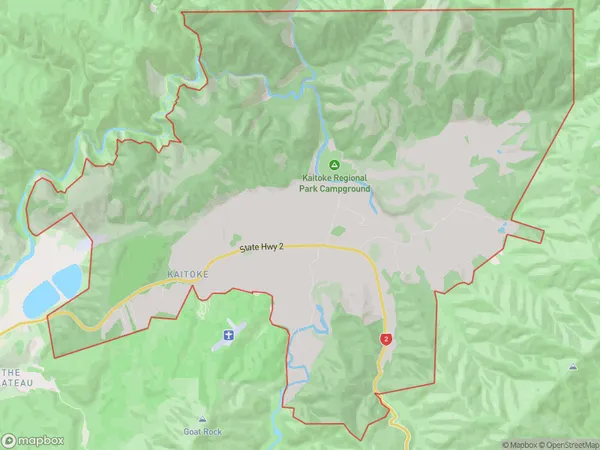 Kaitoke, Wellington Polygon Area Map