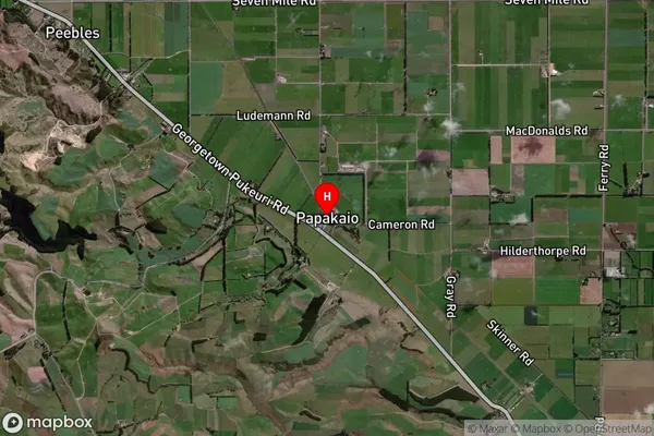 Papakaio,Otago Satellite Map