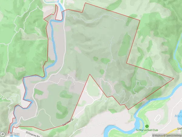 Akatarawa, Wellington Polygon Area Map