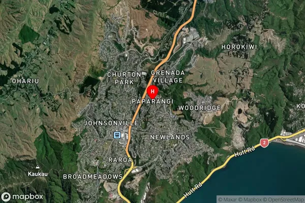 Paparangi,Wellington Satellite Map