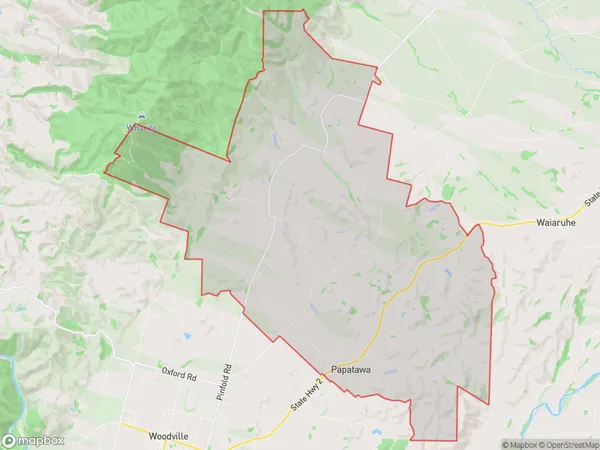 Papatawa, Manawatu-Wanganui Polygon Area Map