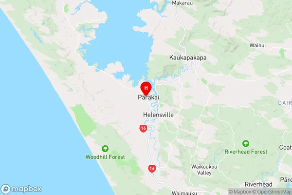 Parakai,Auckland Region Map