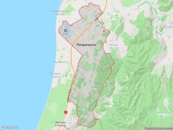 ZipCode 5032 Map for Paraparaumu