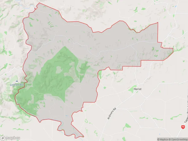 Park Hill, Otago Polygon Area Map