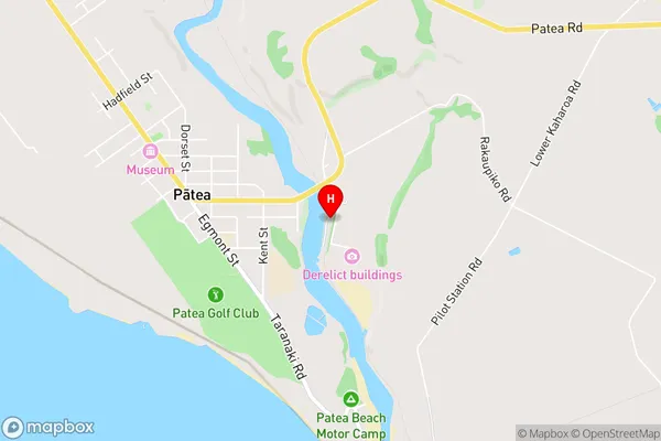 Patea,Taranaki Area Map