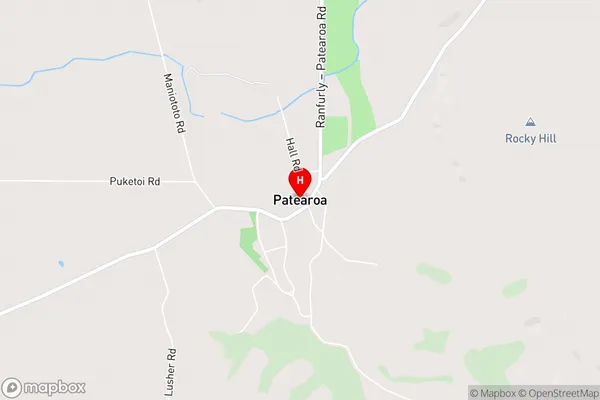 Patearoa,Otago Area Map