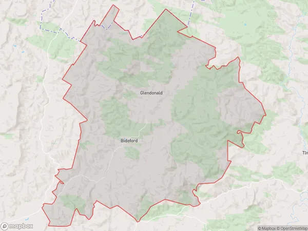 Bideford, Wellington Polygon Area Map